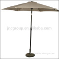 White color metal pole beach umbrella